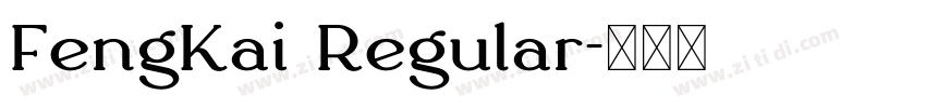 FengKai Regular字体转换
